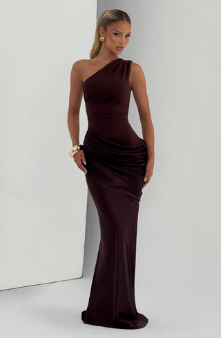 Sadona Maxi Dress - Plum Brown - Napalia