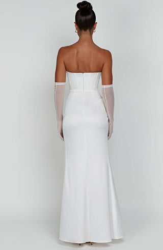 Safiya Maxi Dress - Ivory - Napalia