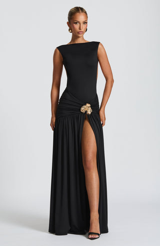 Saira Maxi Skirt - Black - Napalia