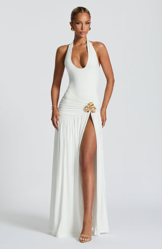 Saira Maxi Skirt - White - Napalia
