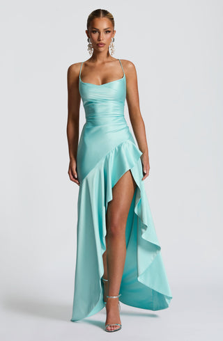 Samira Maxi Dress - Aqua - Napalia