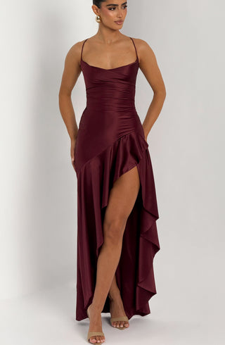 Samira Maxi Dress - Cherry Lacquer - Napalia