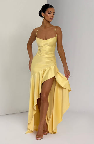 Samira Maxi Dress - Lemon - Napalia
