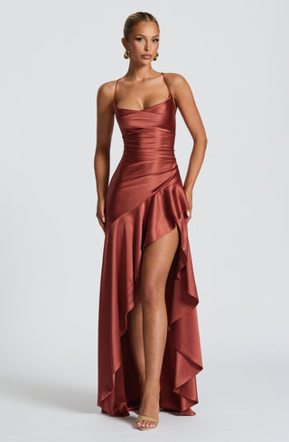 Samira Maxi Dress - Rust - Napalia