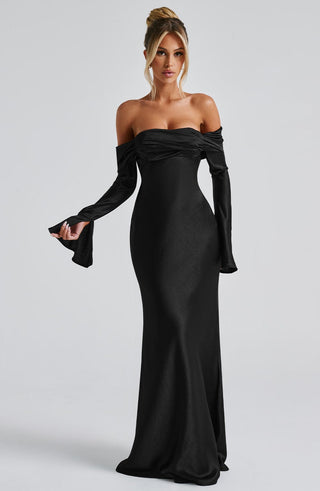 Selene Maxi Dress - Black - Napalia