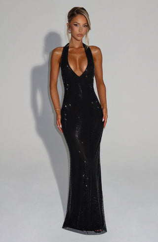 Starla Maxi Dress - Black - Napalia
