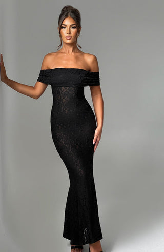 Stephanie Maxi Dress - Black - Napalia