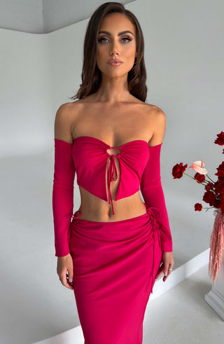 Tana Maxi Skirt - Pink - Napalia