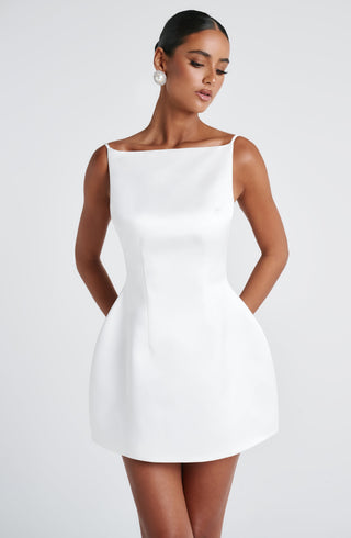 Tate Mini Dress - Ivory - Napalia