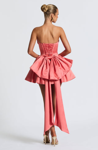Trinity Mini Dress - Coral Pink - Napalia