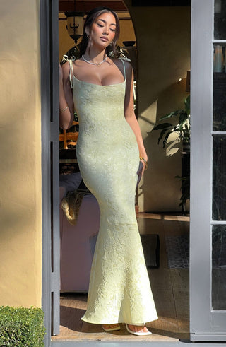 Whitney Maxi Dress - Lemon - Napalia