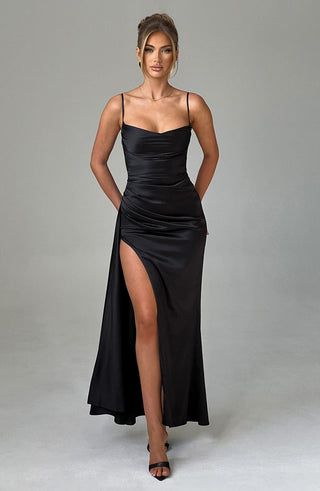 Winona Maxi Dress - Black - Napalia