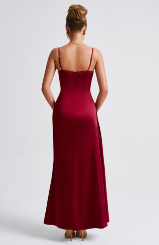 Winona Maxi Dress - Burgundy - Napalia