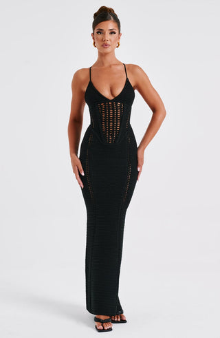 Xanthe Maxi Dress - Black - Napalia