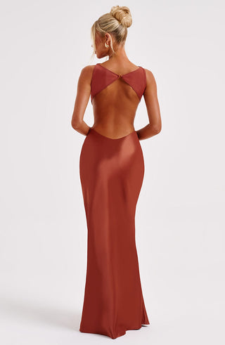 Yves Maxi Dress - Rust - Napalia